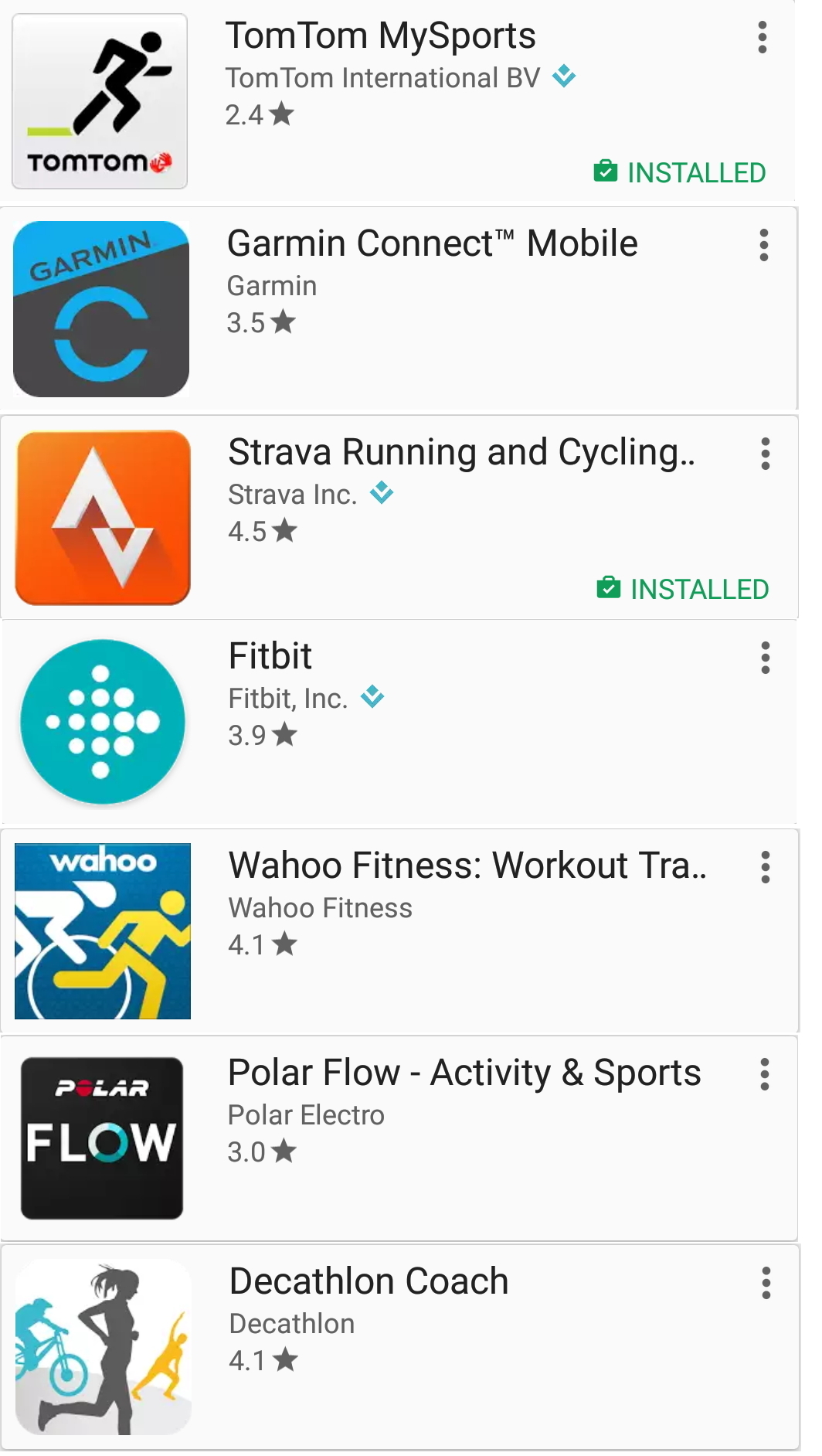 files not showing up in folder tomtom mysports connect